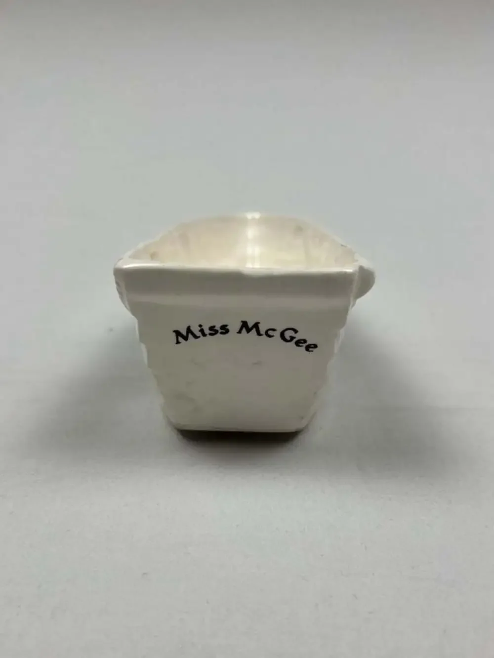 Vintage Bobby McGee's Conglomeration Miss McGee Ceramic Row Boat Soap Dish